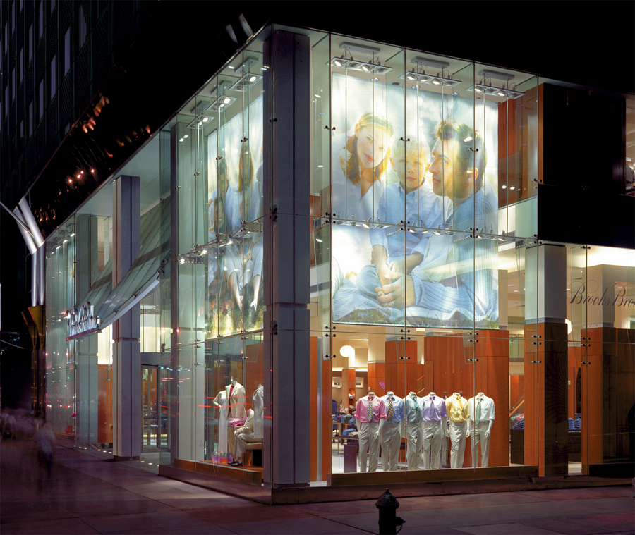 Brooks Brothers Glass Facade